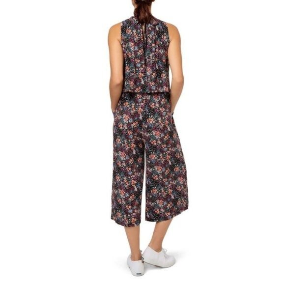 LEOTA Skyler Floral Sleeveless Popover Jumpsuit - NWT - Medium - Picture 3 of 5